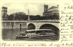 REPRO Paris Place du Chatelet et le Pont au Change 