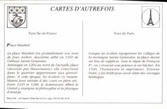 REPRO Paris Place Maubert et Statue Etienne Dolet