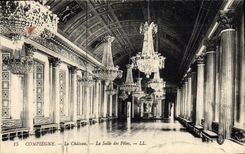 CPA Compiegne Le Chateau La Salle des Fetes 