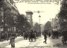REPRO Les Souverains Ditalie a Paris Boulevard Bonne Nouvelle 