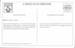 REPRO Les Souverains Ditalie a Paris Boulevard Bonne Nouvelle 