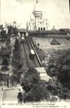 REPRO Paris XVIII Le Funiculaire et la Basilique du Sacre Coeur de Montmartre 
