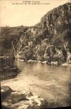 CPA Anzeme Creuse Les Rochers sur les bords de la Creuse 