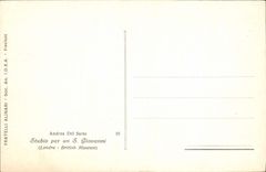 CPA Andrea Del Sarto Studio per un S Guivanni Londra British Museum 