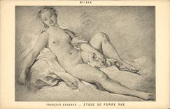 CPA Francois Boucher Etude de Femme Nue 