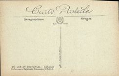 CPA Aix en Provence Cathedrale Saint Sauvenur Tapisseries Flamandes XVI siecle 