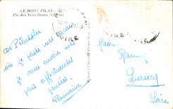 CPA Le Mont Pilat Pic des Trois Dents