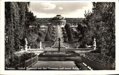 CPA Potsdam Schlob Sanssouci mit den Terrassen und neueu Anlagen 