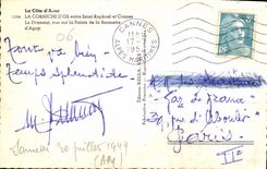 CPA La Cote d'Azur La Corniche d'Or entre Saint Raphael et Cannes le Dramont vue sur la Pointe de la