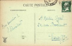 CPA Nice Vue prise du Chateau a travers les Pins 