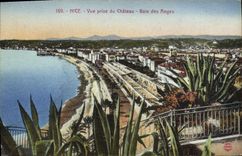 CPA Nice Vue prise du Chateau Baie des Anges 