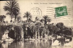 CPA Nice La Grotte Jardins Albert 1er  Cygne