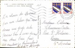 CPA Jardin Exotique de Monaco Symphonie en blanc Natina recurvata 