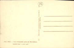 CPA Nice Vue d'ensemble prise du Mont Boron 