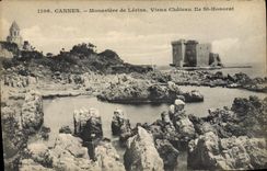 CPA Cannes Monastere de Lerins Vieux Chateau Ile St Honorat 