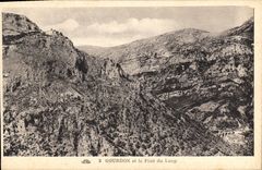 CPA Gourdon et le Pont du Loup 