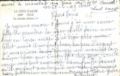 CPA La Cote d'Azur Nice Le Jardin Albert Ier 