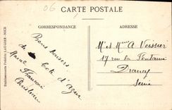 CPA Menton A M En arriere de l'Announciade 