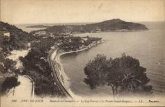 CPA Env de Nice Route de la Corniche Le Cap Ferrat et la Pointe Saint Hospice 