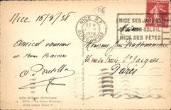 CPA Cote d'Azur Artistique Nice Le Casino Municipal et les Jardins Albert Ier 