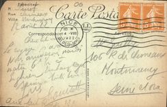 CPA Nice Une allee des Jardins et le Casino 