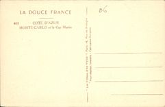 CPA La Douce France Cote d'Azur Monte Carlo et le Cap Martin 