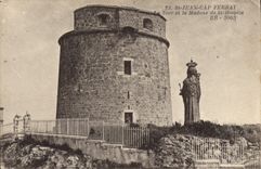 CPA St Jean Cap Ferrat Tour et la Madone de St Hospice 