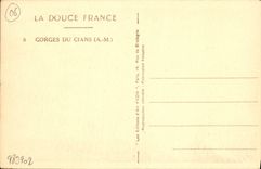 CPA La Douce France Gorges du Cians A M 