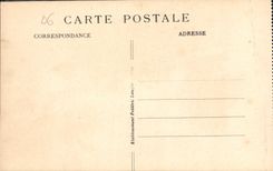 CPA Menton A M les Rochers Rouges et Hotel Miramare frontiere Franco Italienne 