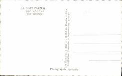 CPA La Cote d'Azur Cannes vue generale 