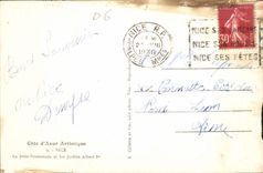 CPA Cote d'Azur Artistique Nice La Jetee Promenade et les Jardins Albert Ier 