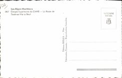 CPA Les Alpes Maritimes Gorges Superrieures du Cians La Route de Touet sur Var a Beuil 