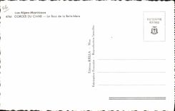 CPA Les Alpes Maritimes Gorges du Cians Le Saut de la Belle Mere 