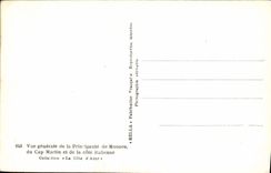 CPA Vue generale de la Principaute de Monaco du Cap Martin et de la cote italienne 