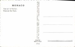 CPA Monaco Vue sur le Rocher 