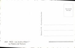 CPA Nice Les Jardins Albert Ier le Theatre de Verdure 