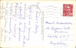 CPA Menton vue prise de Garavan 