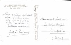 CPA Beaulieu sur Mer la Petite Afrique Au fond le Cap d'Ail 