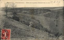 CPA Mars la Tour Fond de la Cuve Defaite de la cavalerie allemande dans le ravin 