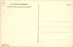 CPA Ile Saint Honorat Allee des Cypres conduisant au monastere 
