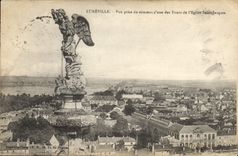 CPA Luneville Vue prise du sommet d'une des Tours de l'Eglise Saint Jacques 