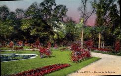 CPA Nancy Un coin de la Roseraie 