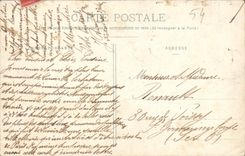 CPA Luneville Caserne Place et Cour du Chateau