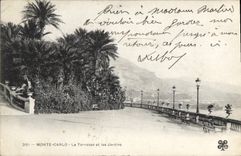 CPA Monte Carlo La Terrasse et les Jardins 