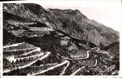 CPA Sospel Route de Menton Les lacets de Castillon 