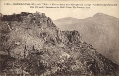 CPA Gourdon AM Excursion aux Gorges du Loup Chemin du Palais 
