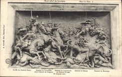 CPA Mars la Tour Haut relief de Cavalerie 
