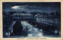 CPA Nancy la Nuit Place Carriere et Palais du Gouvernement 