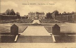 CPA Chateau de Champs Les Jardins a la Francaise 