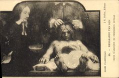 CPA Musee d'Amsterdam Rembrandt Van Rijn Lecon d'anatomie du professeur Deyman